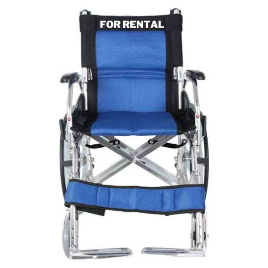 Aluminium Premium Lightweight Manual Wheelchair on Rent - Only for Delhi/NCR (Monthly Rental Charges)
